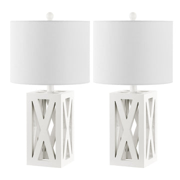 Stewart 21.5" Wood LED Table Lamp - JONATHAN Y